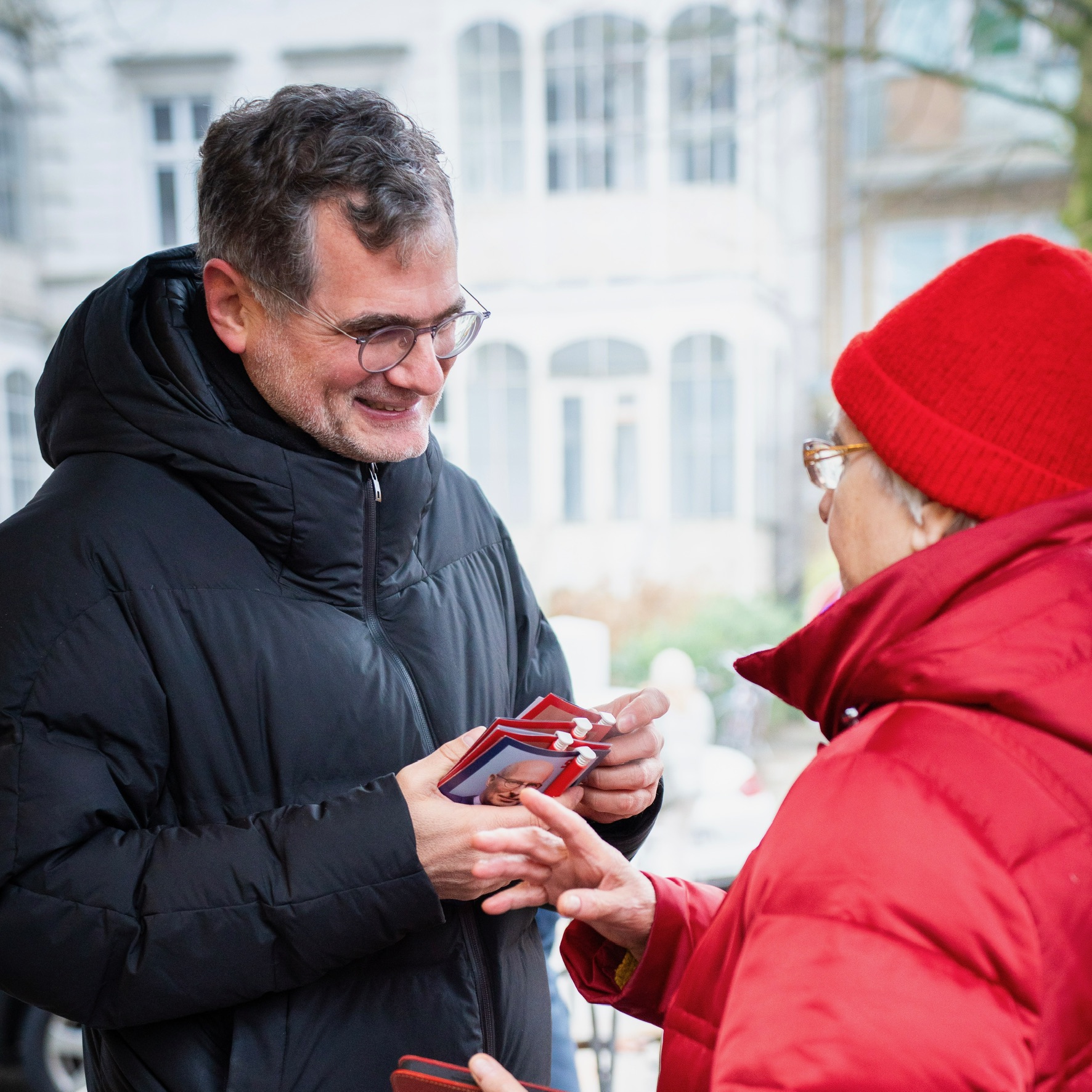 Wolfgang Schmidt im Wahlkampf 2025